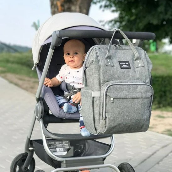 Sac a langer gris a