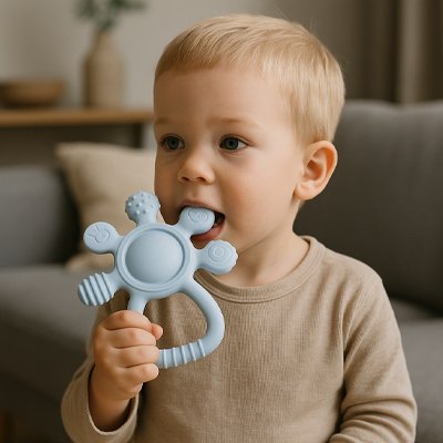 Anneau de dentition blue bebe maison