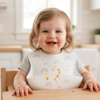 Bavoir silicone e