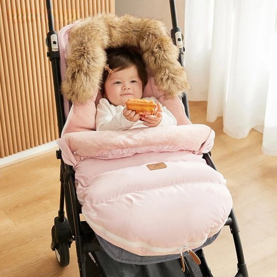 bebe chanceliere rose poussette cozywinter