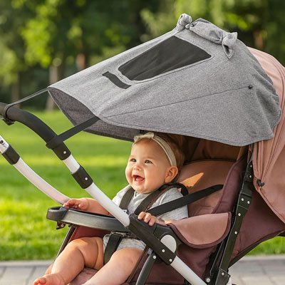 bebe parasol de protection pour poussette 
