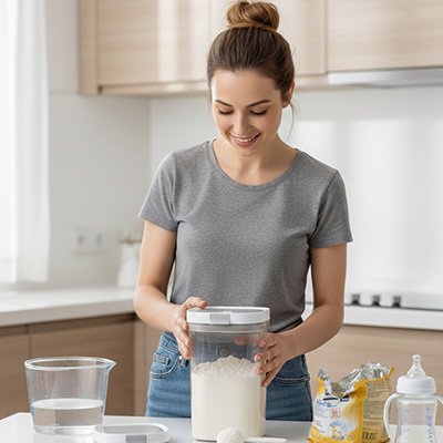 Boite doseuse lait maison-maman