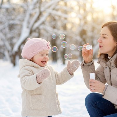 bonnet bebe maman neige