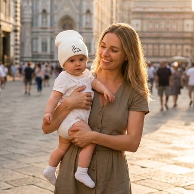bonnet bebe blanc maman
