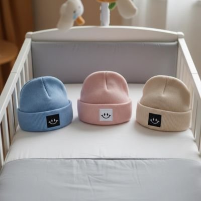 bonnet bebe trois couleurs