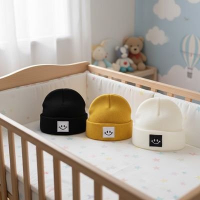 bonnet bebe trois couleurs