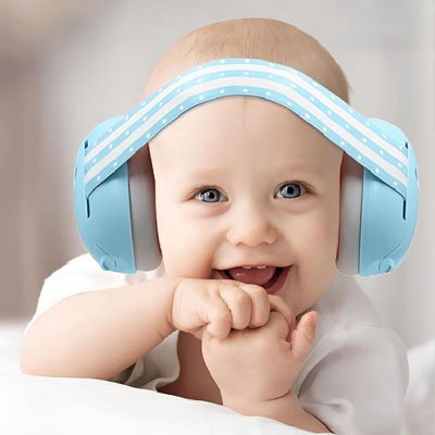 Casque anti bruit blue bebe