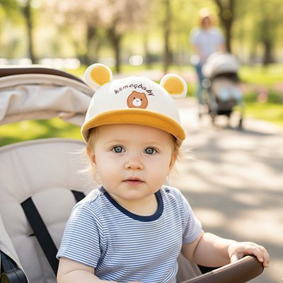 Casquette bebe jaune