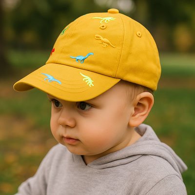casquette bebe jaune parc