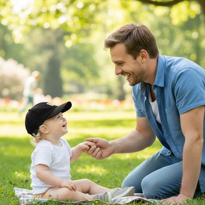 casquette noire pour bebe papa