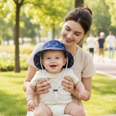 Chapeau bebe bleu