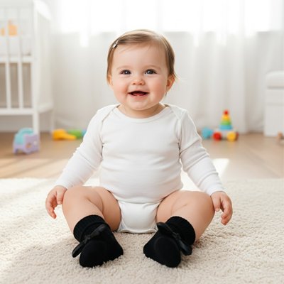 Chaussette bebe noir