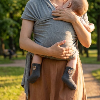 chaussettes bebe maman echarpe