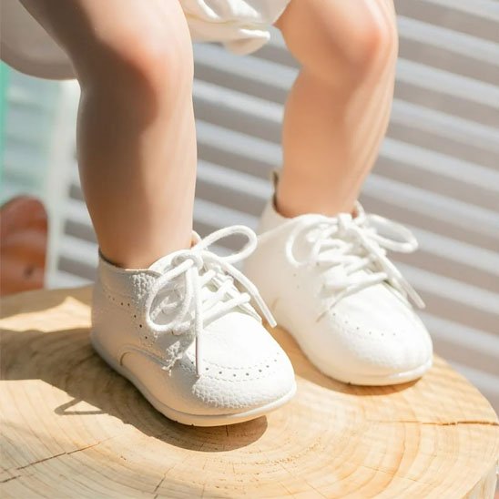 Chaussure bebe blanche unisexe