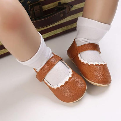 Chaussure bebe fille brun