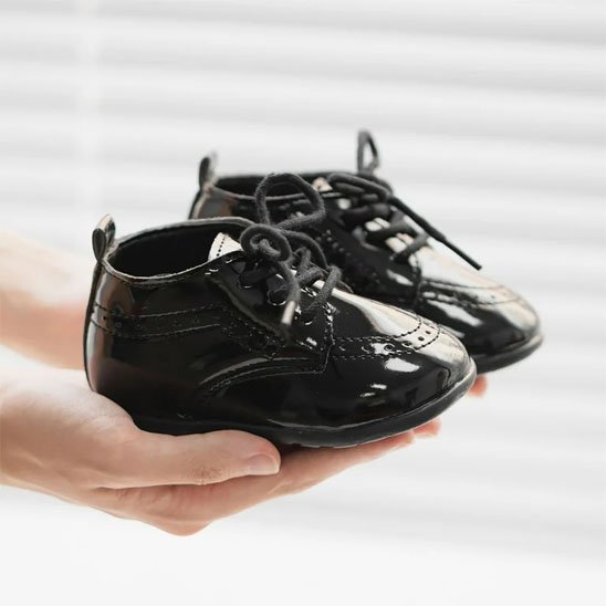 Chaussure bebe noir unisexe