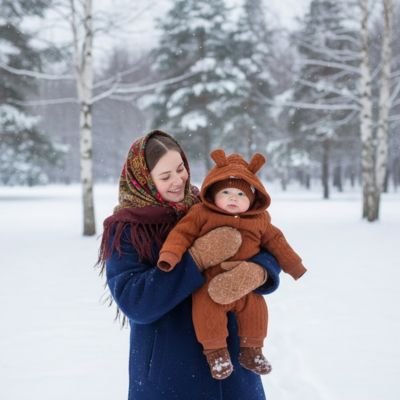 combinaison marron bebe maman