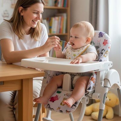 coussin pour chaise haute maman bebe mange