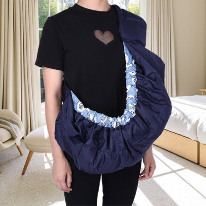 echarpe de portage maman bleue Fleur