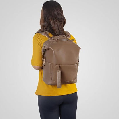 femme sac a dos sac a langer multipoche elegant