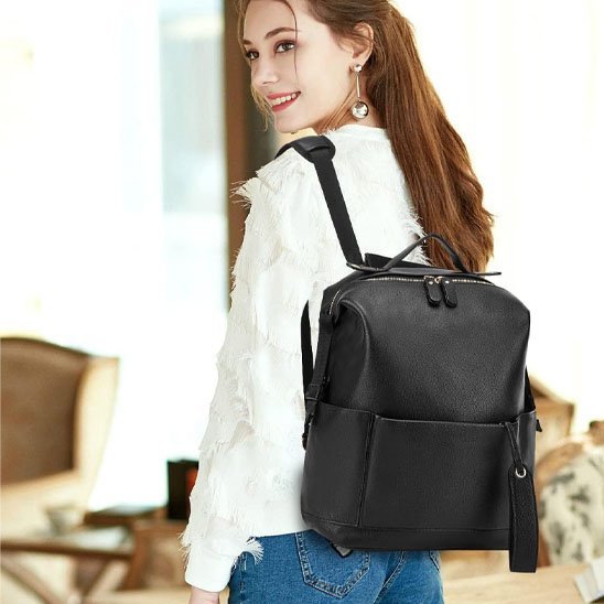 femme sac a langer multipoche elegant