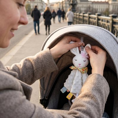 Lapin doudou blanc