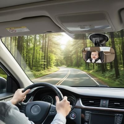 miroir voiture bb route