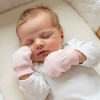 moufle bebe rose