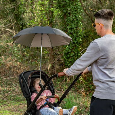 Ombrelle pour poussette​ noir papa