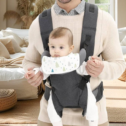 papa nourrissant porte bebe ergonomique gris dorsocalin