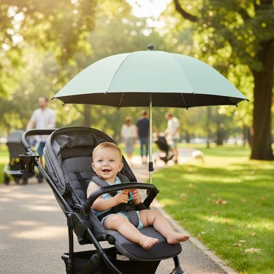 parc bebe ombrelle pour poussette protection universelle