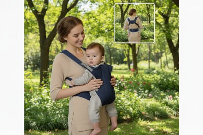 porte bebe ergonomique bleu 
