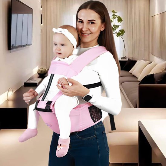 porte bebe ergonomique confort liberte rose
