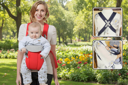 porte bebe ergonomique rouge