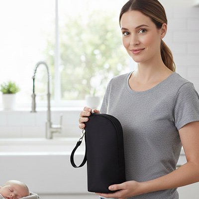 Porte biberon bebe noir