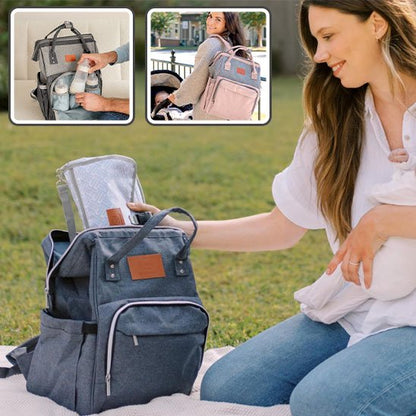 Sac a langer gris maman