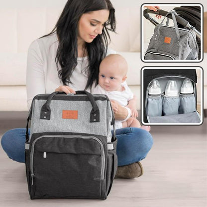 Sac a langer gris noir