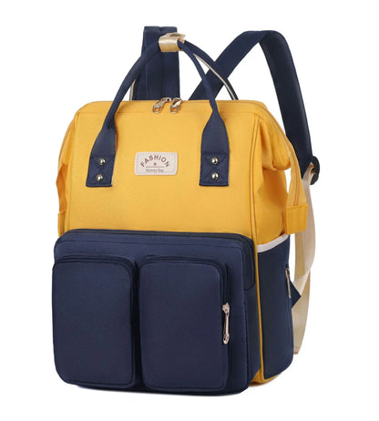 sac a langer jaune bleu