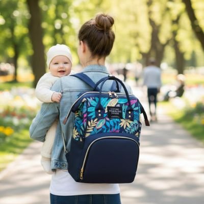 sac a langer bleu maman bebe 