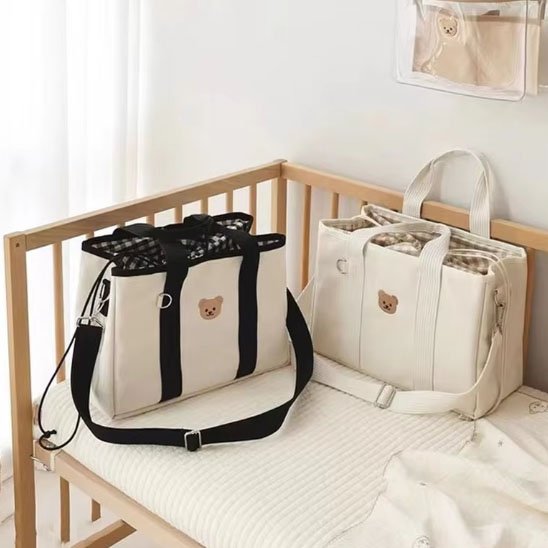 sac a langer noir blanc