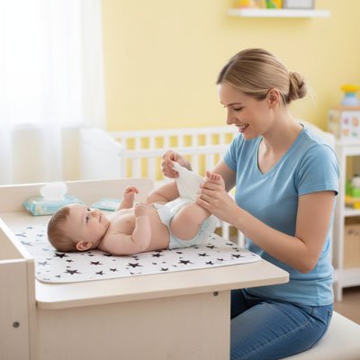 tapis a langer nomade maman bebe chambre