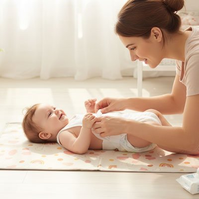 tapis a langer nomade maman change bebe