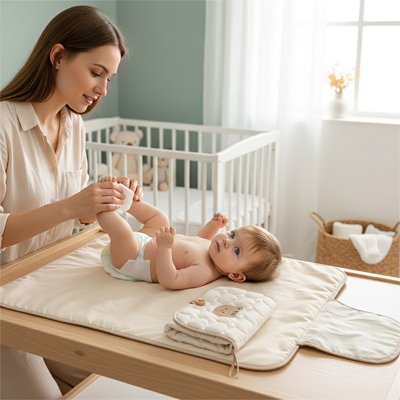 tapis langer nomade maison maman bebe
