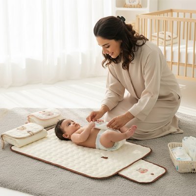 Tapis à langer nomade maman bebe