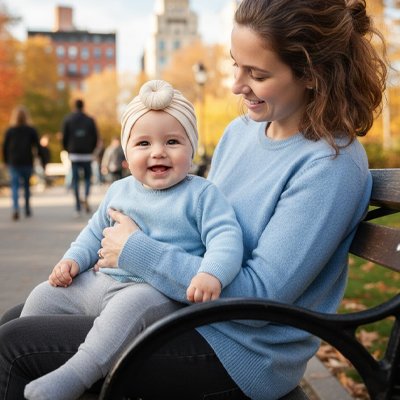 turban bebe fille maman parc